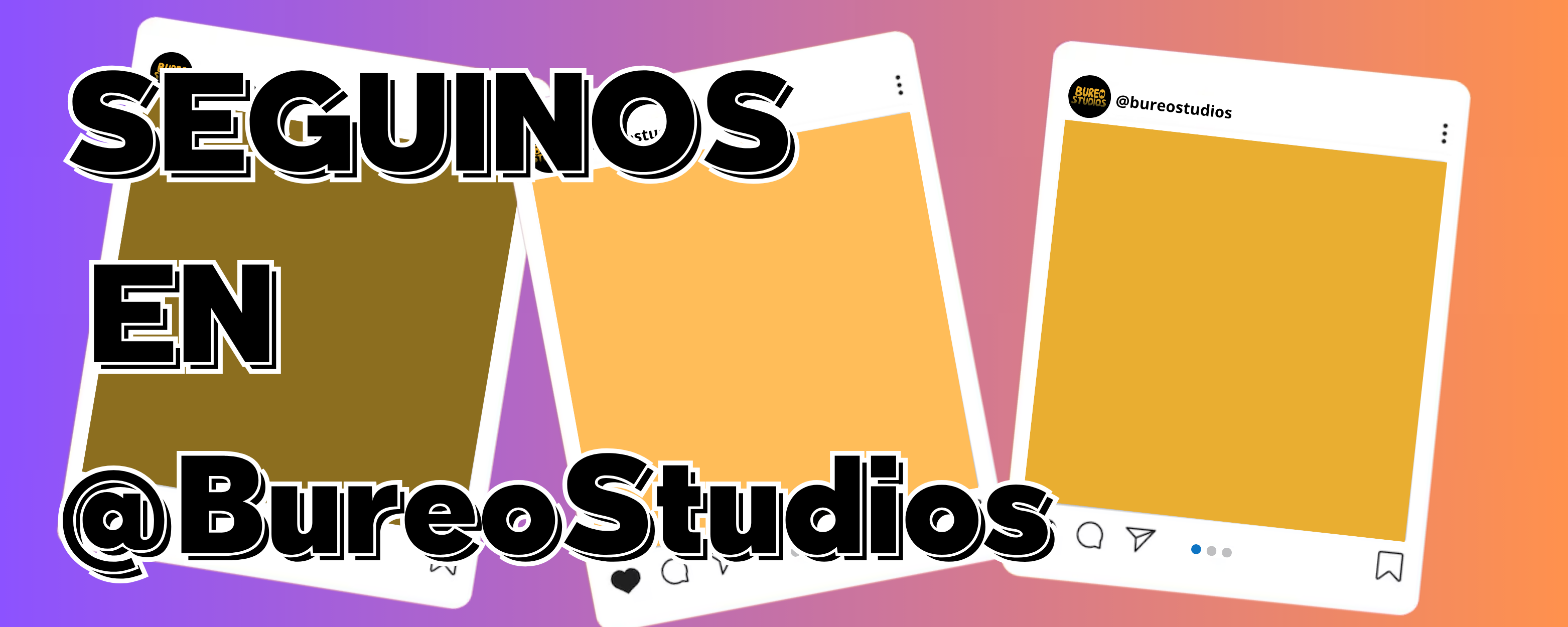 Seguí las novedades de Bureo Studios en Instagram: @bureostudios